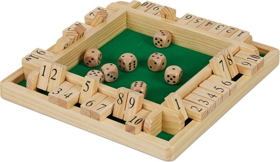 Shut the box - spelers - 8 dobbelstenen