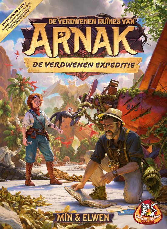White Goblin Games - De Verdwenen Ruïnes van Arnak: De Verdwenen Expeditie - expertspel - 1 tot 4 spelers - 30 minuten - jaar