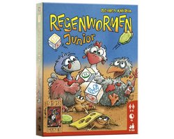 999 Games - Regenwormen Junior - Dobbelspel - De Regenwormen voor de kleintjes - Reisspel - Familiespel - Klein cadeautje