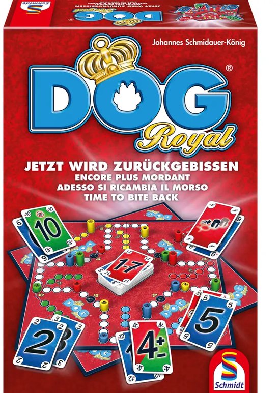 Schmidt - Bordspel DOG Royal - Familiespel - Strategisch teamspel met rollen - 2-6 spelers - jaar