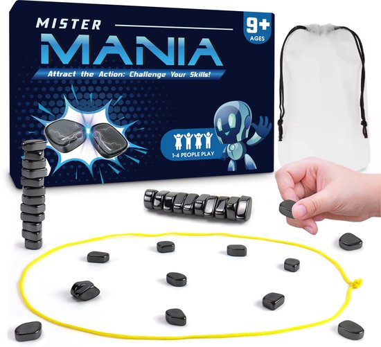 Mister mania - Magnetisch schaken Deluxe - kluster variant - spannend - schaakspel - magneet spel - magneten spel