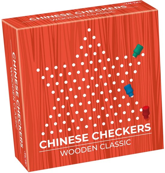 Tactic Chinese Checkers – Bordspel – Classic Games – Houten Strategiespel – jaar