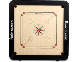 Precise - Champion Classic 24mm Bord - 74x74 cm Speelveld - 24kg. - Made in India - Carrom spel - Origineel Toernooi Formaat