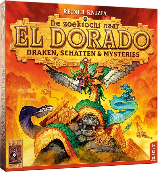 999 Games - De Zoektocht naar El Dorado: Draken, Schatten & Mysteries - Uitbreiding 3 - Bordspel