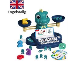 FEMUR Rekenspeelgoed - Kinderspeelgoed - Balanceren - Spelen Leren - Leren Rekenen - Leren Tellen - Balance Game - Ik Leer Rekenen - Ik Leer Tellen - Montessori Speelgoed - 4 Jaar - 5 Jaar - 6 Jaar - Dino