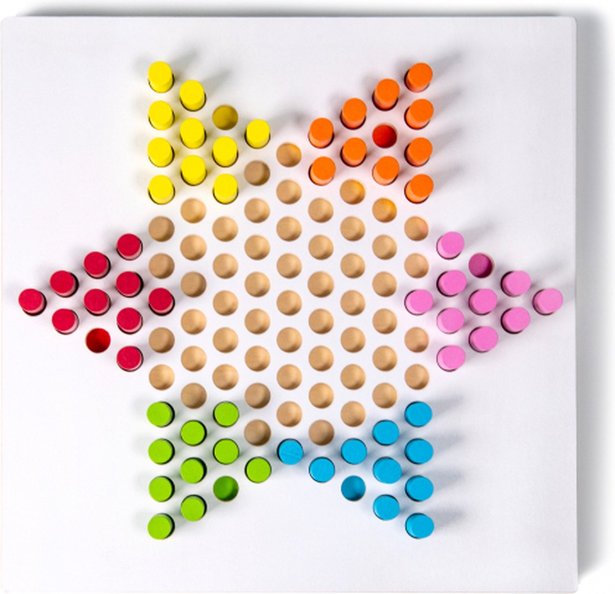 Remember - Jeu Halma - Bois - Multicolore