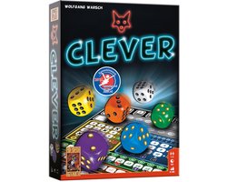 999 Games - Clever - Dobbelspel - Creëer kettingreacties door de juiste keuzes te maken - Gezelschapsspel - Familiespel - Strategiespel - Klein cadeautje