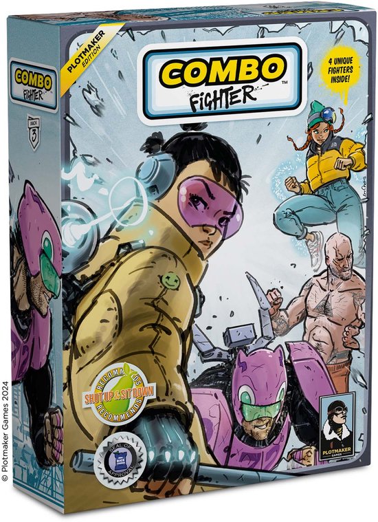 Combo Fighter Plotmaker Edition Pack 3 - Arcade Actie Kaartspel - Uitbreiding Compatibel Met Combo Fighter - Snel Spel - Vechters & Strategie - Engels