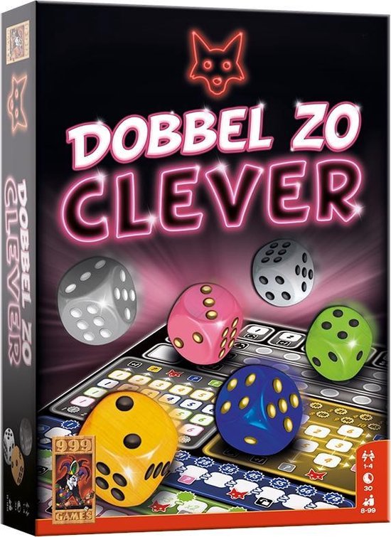 999 Games - Dobbel zo Clever - Jeu de dés - La suite du célèbre jeu de dés Clever - Jeu de société - Jeu familial - Jeu de stratégie - Petite idée cadeau