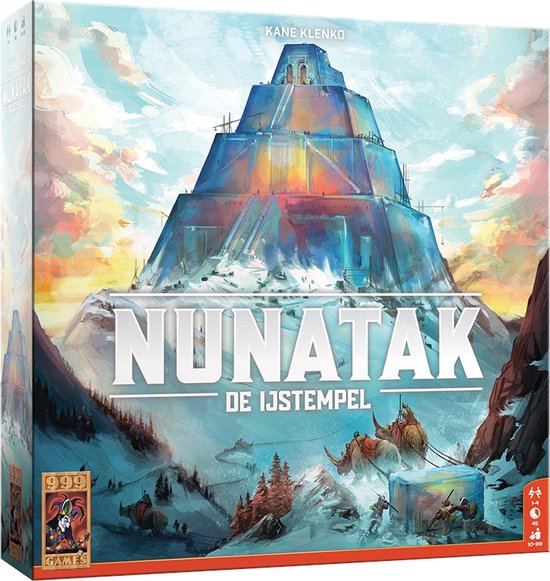 999 Games - Nunatak - Bordspel - Strategisch bouwspel - interactieve speelervaring met solovariant