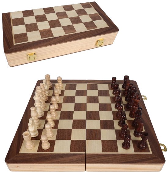 Clown Games - Luxe Schaakset - FSC-gecertificeerd Hout