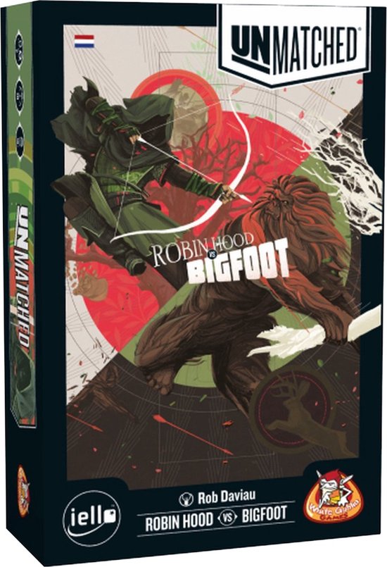 White Goblin Games - Unmatched: Robin Hood vs Bigfoot - expertspel - 2 spelers - 20 minuten - jaar - Met de helden: Robin Hood en Bigfoot