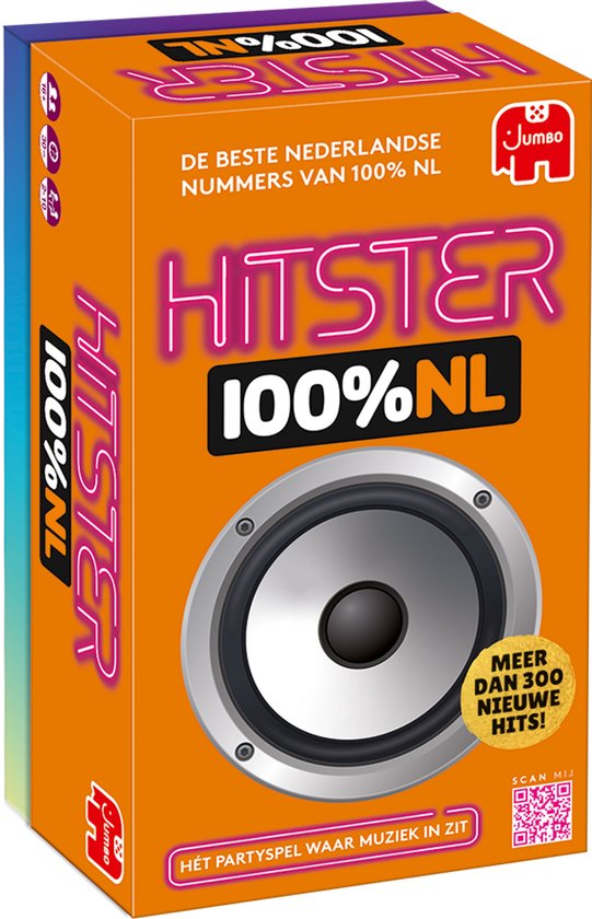 Jumbo - Hitster 100% NL- Nederlandstalig Partyspel - Actiespel