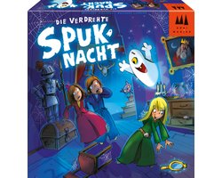 Drei Magier® - Drie Magiers Spellen - Die verdrehte Spuknacht (De Verdraaide Spooknacht) - Coöperatief kinderspel met 3D-spookkasteel - vanaf 5 jaar - 1-4 spelers