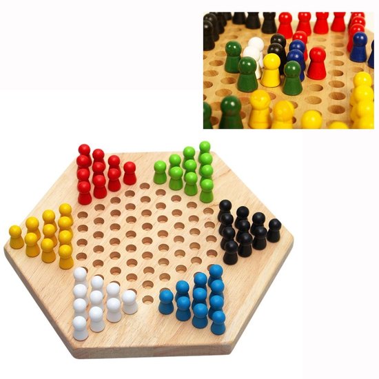 Solidchoice - Jeu de société chinois en bois fait main 14+