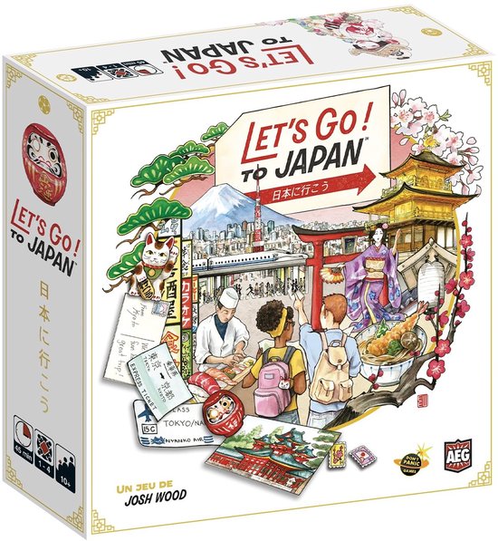 SnelShoppen - Bordspel Let's Go! to Japan | Gezelschapsspel -4 spelers | Leeftijd 10+ | Speelduur 45 minuten | Franse versie | Perfect voor fees