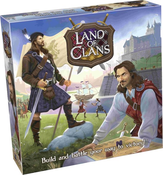 Tactic Land of Clans – Bordspel – Strategisch Gebiedenspel – Veroveren en Kastelen Bouwen – Familiespel – 2 tot 6 Spelers – Jaar