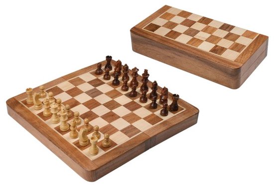 Philos magnetisch schaakspel reisformaat 25 mm veld speelgoed.