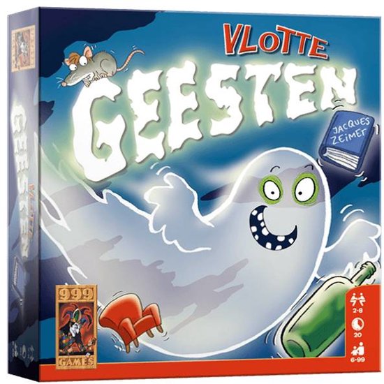 999 Games - Vlotte Geesten - Actiespel - Leuk snel spel voor tussendoor - Familiespel - Gezelschapsspel - Kinderspel - Klein cadeautje