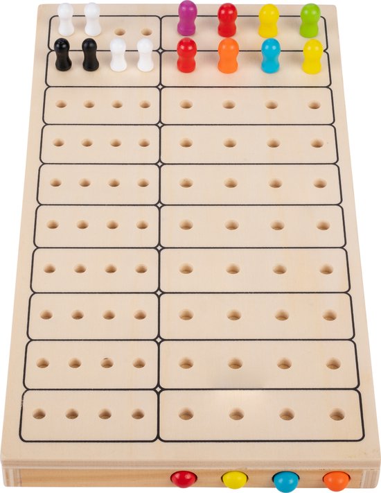 Jeu de logique en bois – Décryptez le code – 2 joueurs – Jeu de réflexion stratégique – Variante de Mastermind en bois – Engelhart