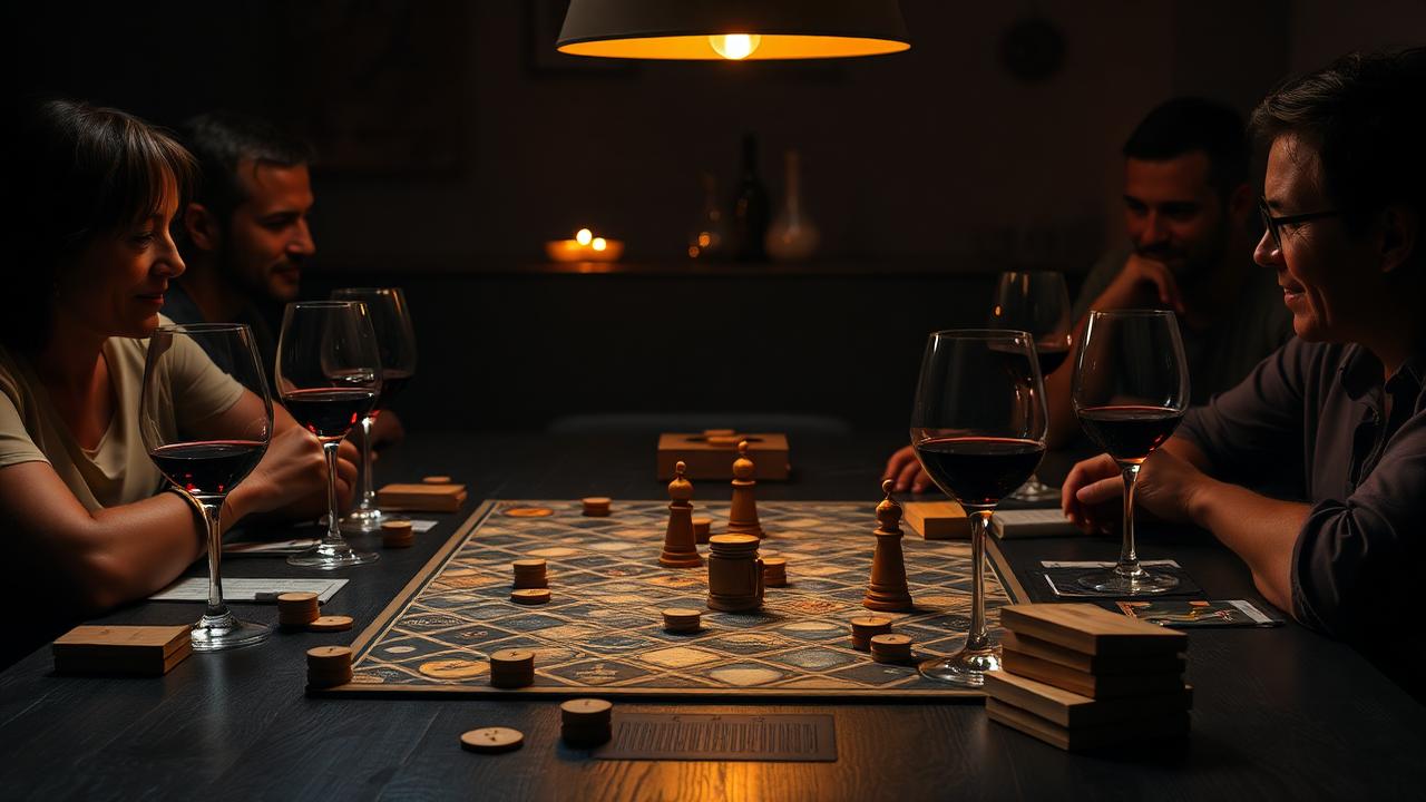 Bordspellen voor 4 personen vanaf 16 jaar